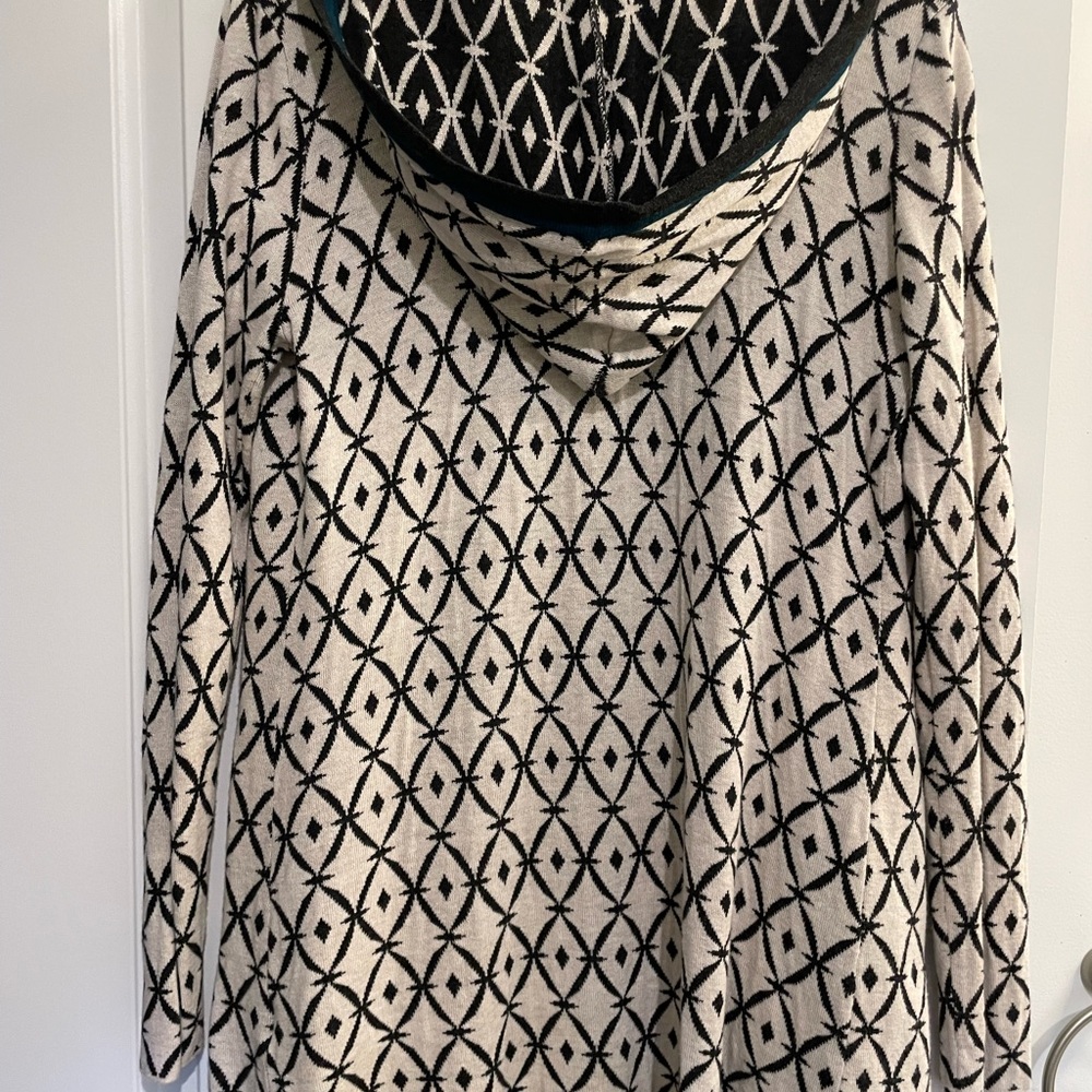 Belldini women’s open front hooded cardigan. Size Large. Cotton/ viscose - Picture 11 of 16
